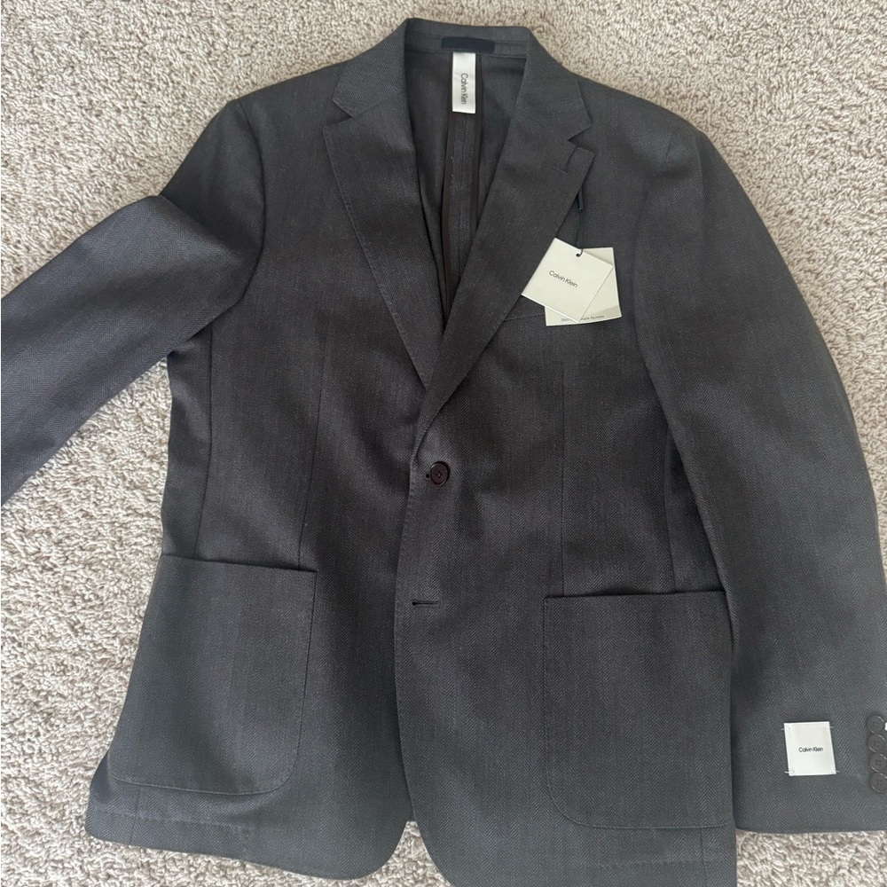 Calvin Klein Men's Charcoal Blazer